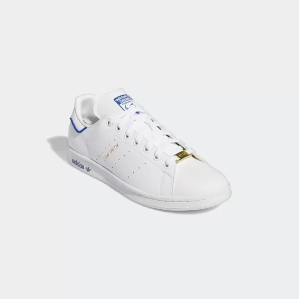 imageadidas Mens Stan Smith SneakerWhiteTeam Royal BlueYellow