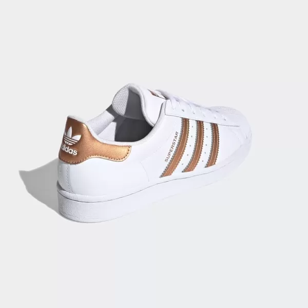 imageadidas Originals Womens SuperstarWhiteCopper MetallicBlack