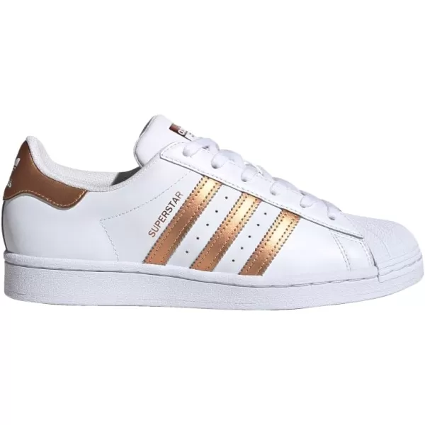 imageadidas Originals Womens SuperstarWhiteCopper MetallicBlack