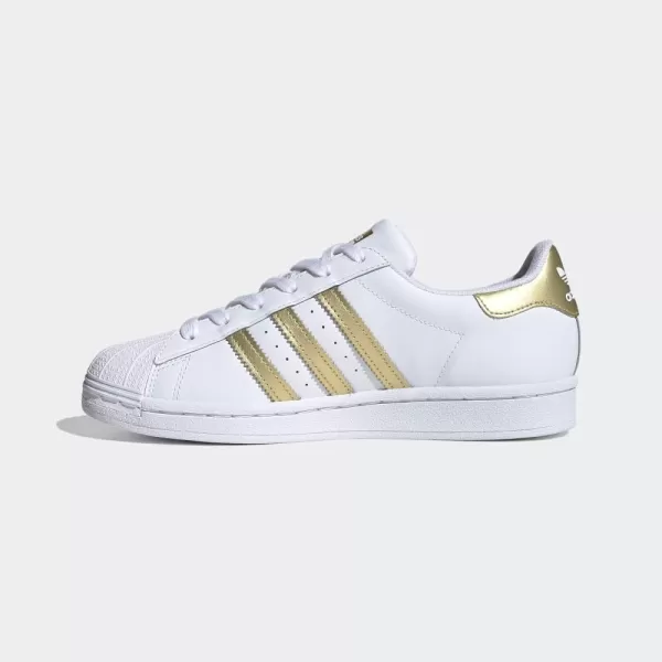 imageadidas Originals Womens SuperstarWhiteGold MetallicWhite