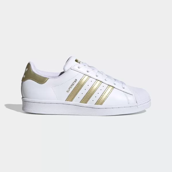 imageadidas Originals Womens SuperstarWhiteGold MetallicWhite