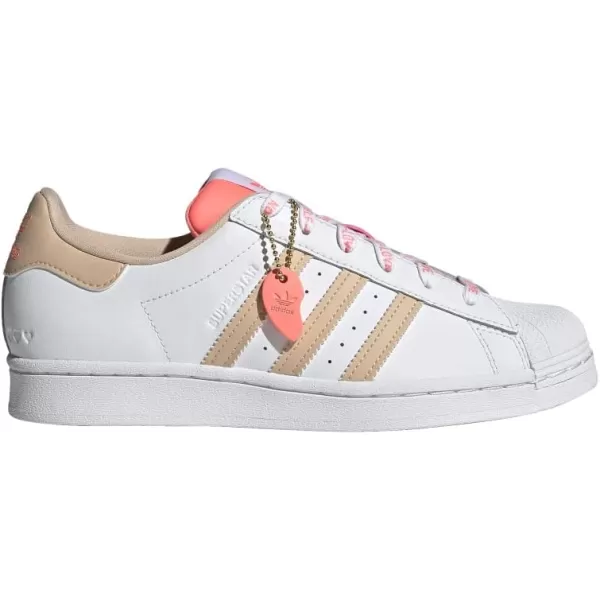 imageadidas Originals Womens SuperstarWhiteHalo BlushAcid Red