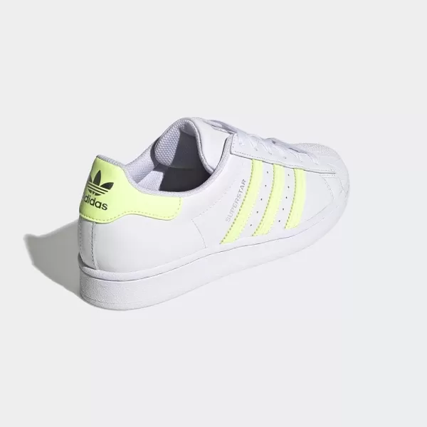 imageadidas Originals Womens SuperstarWhiteHires YellowMatte Silver