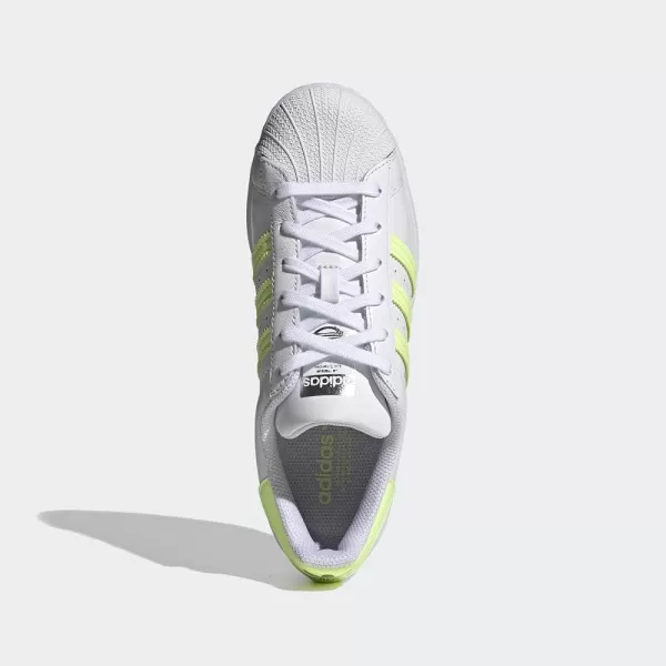 imageadidas Originals Womens SuperstarWhiteHires YellowMatte Silver