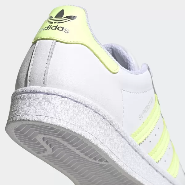 imageadidas Originals Womens SuperstarWhiteHires YellowMatte Silver