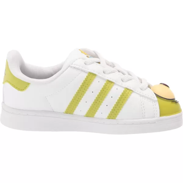 imageadidas UnisexBaby Superstar ShoesWhiteWhiteBlackelastic