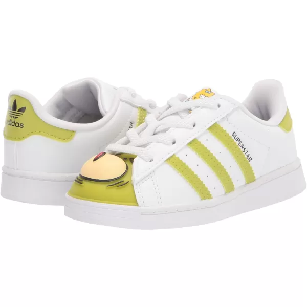 imageadidas UnisexBaby Superstar ShoesWhiteWhiteBlackelastic