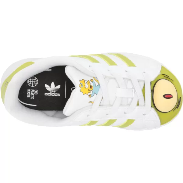 imageadidas UnisexBaby Superstar ShoesWhiteWhiteBlackelastic