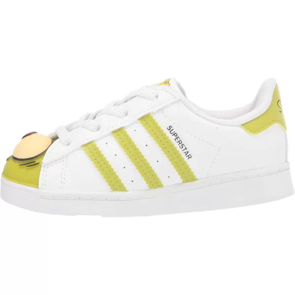 imageadidas UnisexBaby Superstar ShoesWhiteWhiteBlackelastic