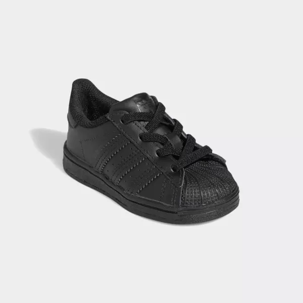 imageadidas UnisexBaby Superstar SneakerBlackBlackBlack