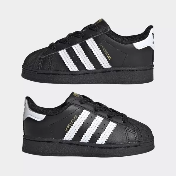 imageadidas UnisexBaby Superstar SneakerBlackWhite