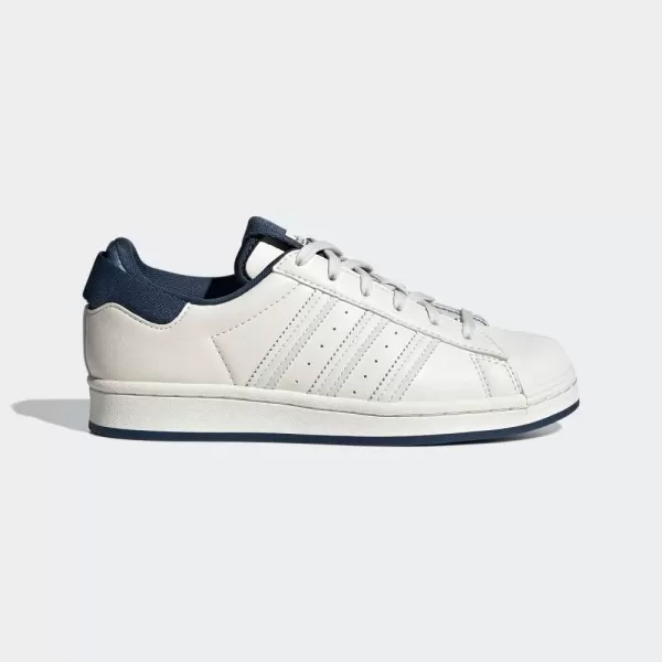 imageadidas UnisexBaby Superstar SneakerChalk WhiteHazy BlueCrew Navy