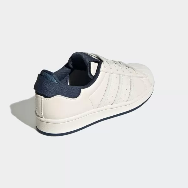 imageadidas UnisexBaby Superstar SneakerChalk WhiteHazy BlueCrew Navy