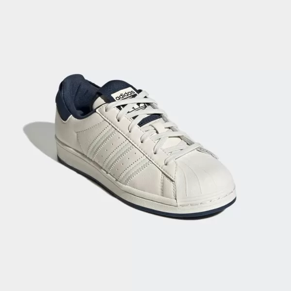 imageadidas UnisexBaby Superstar SneakerChalk WhiteHazy BlueCrew Navy