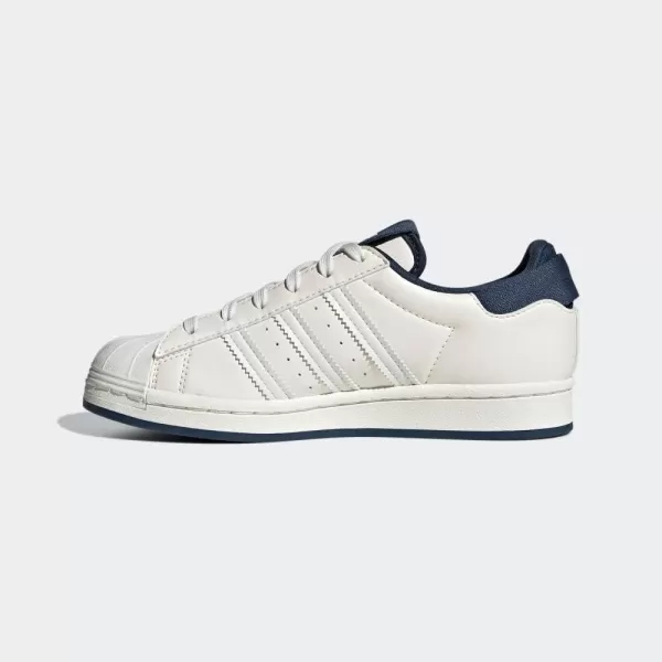 imageadidas UnisexBaby Superstar SneakerChalk WhiteHazy BlueCrew Navy