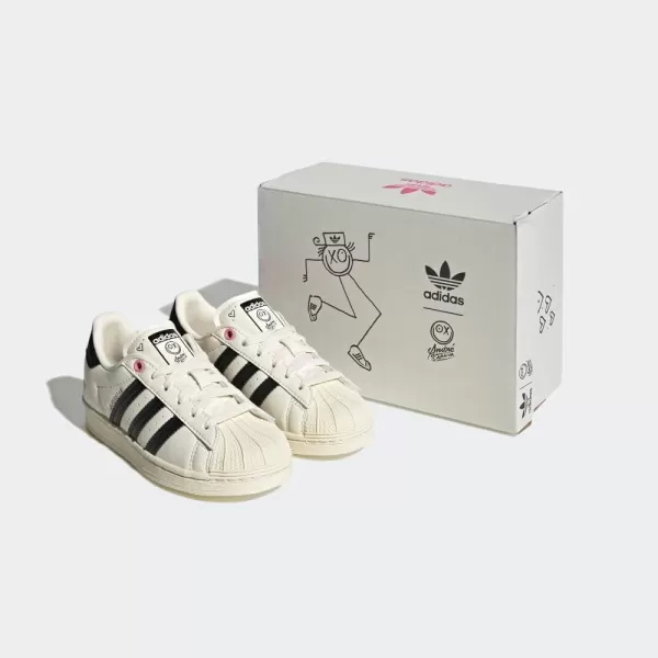 imageadidas UnisexBaby Superstar SneakerCream WhiteCream WhiteBlack