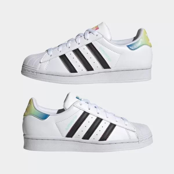 imageadidas UnisexBaby Superstar SneakerWhiteBeam PinkBlack