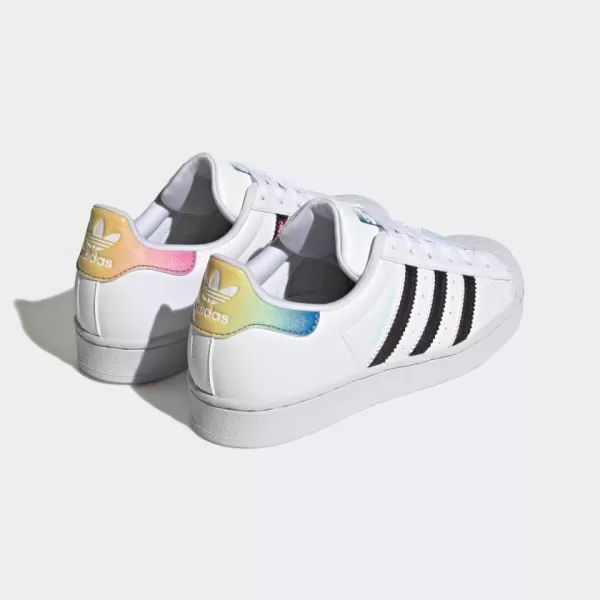 imageadidas UnisexBaby Superstar SneakerWhiteBeam PinkBlack