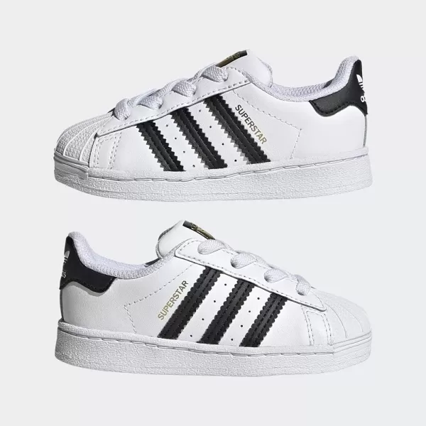 imageadidas UnisexBaby Superstar SneakerWhiteCore Black