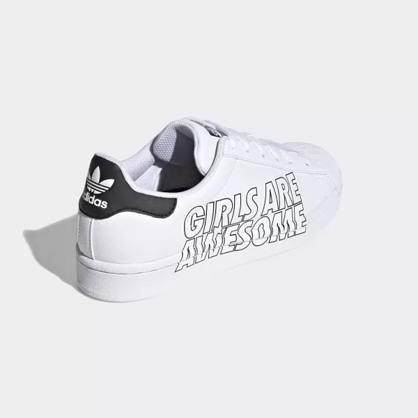 imageadidas UnisexBaby Superstar SneakerWhiteWhiteBlack Girls Are Awesome