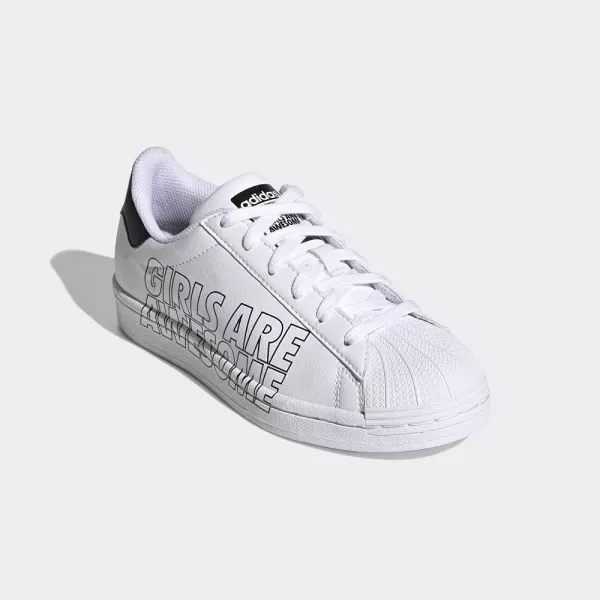 imageadidas UnisexBaby Superstar SneakerWhiteWhiteBlack Girls Are Awesome