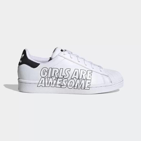 imageadidas UnisexBaby Superstar SneakerWhiteWhiteBlack Girls Are Awesome