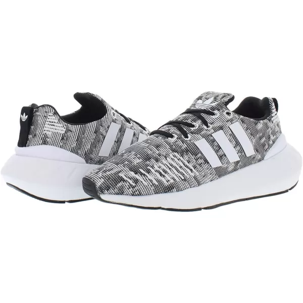 imageadidas UnisexChild Swift Run 22 SneakerSmoke BlackWhiteblack