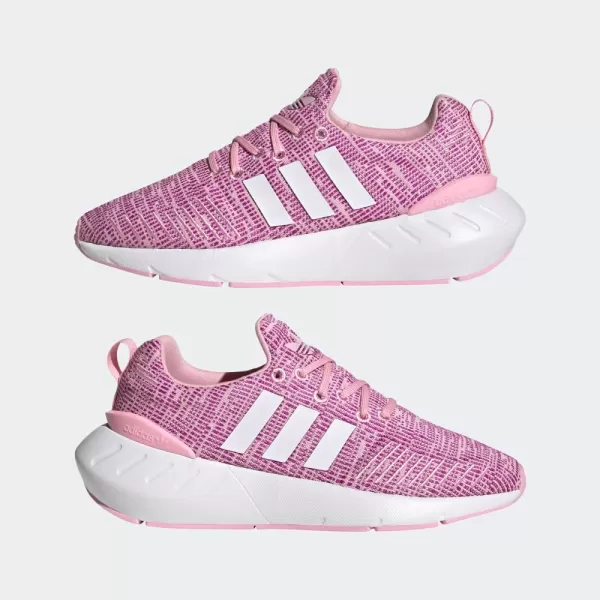 imageadidas UnisexChild Swift Run 22 SneakerTrue PinkWhiteVivid Pink