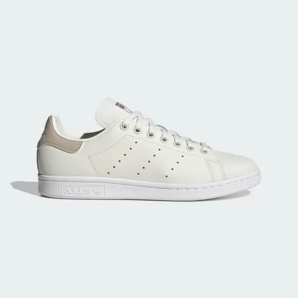 imageadidas Womens Stan Smith ShoesOff WhiteWonder BeigeSilver Metallic