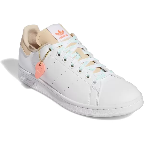 imageadidas Womens Stan Smith ShoesWhiteHalo BlushAcid Red