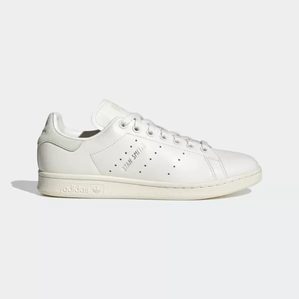 imageadidas Womens Stan Smith ShoesWhiteLinen GreenSilver Metallic