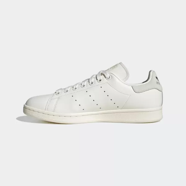 imageadidas Womens Stan Smith ShoesWhiteLinen GreenSilver Metallic