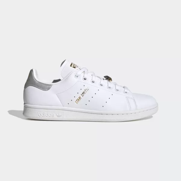 imageadidas Womens Stan Smith ShoesWhiteSilver MetallicGold Metallic