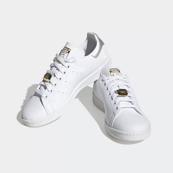 imageadidas Womens Stan Smith ShoesWhiteSilver MetallicGold Metallic