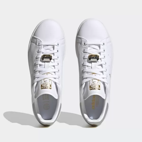 imageadidas Womens Stan Smith ShoesWhiteSilver MetallicGold Metallic