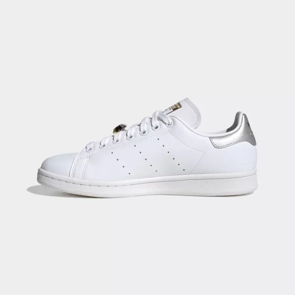 imageadidas Womens Stan Smith ShoesWhiteSilver MetallicGold Metallic