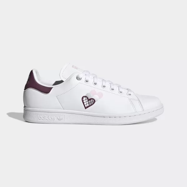 imageadidas Womens Stan Smith ShoesWhiteVictory CrimsonClear Pink