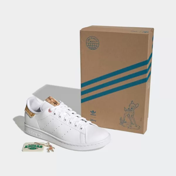 imageadidas Womens Stan Smith ShoesWhiteWonder MauveBlack Disney