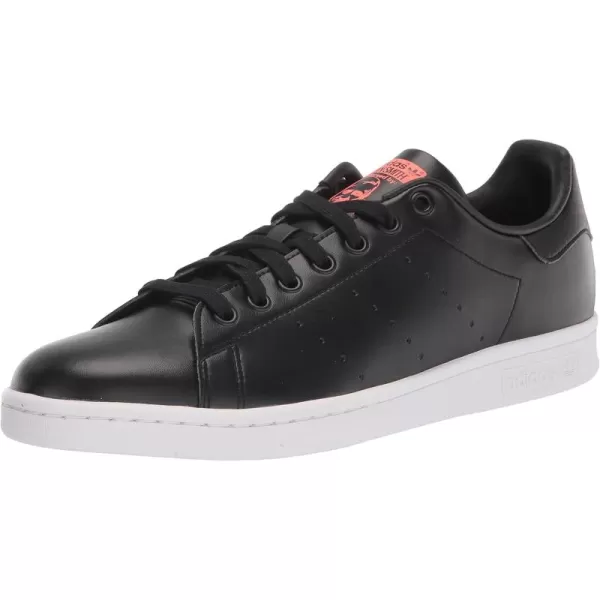 imageadidas Mens Stan Smith SneakerBlackWhiteTurbo