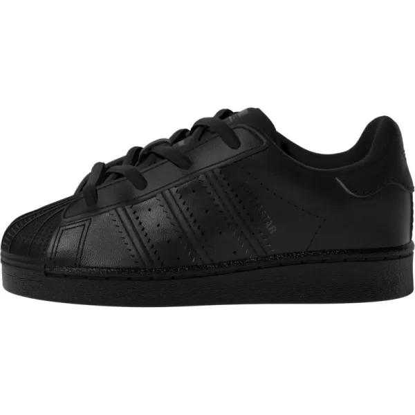 imageadidas UnisexBaby Superstar SneakerBlackBlackBlack