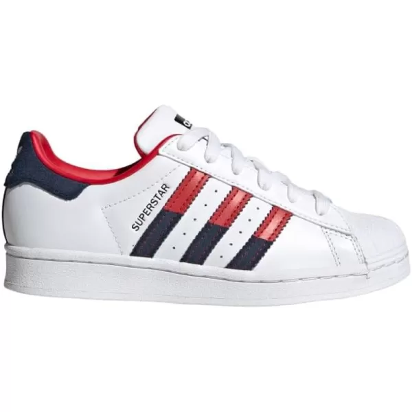 imageadidas UnisexBaby Superstar SneakerWhiteBetter ScarletNight Indigo