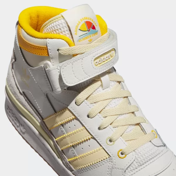 imageadidas Mens Forum Mid SneakerCloud WhiteCrew YellowGum