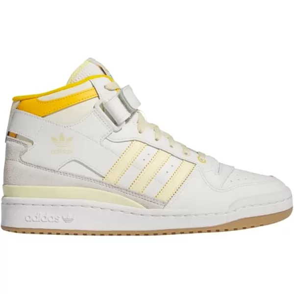 imageadidas Mens Forum Mid SneakerCloud WhiteCrew YellowGum