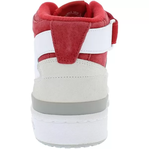 imageadidas Mens Forum Mid SneakerFootwear WhiteScarletGrey Two