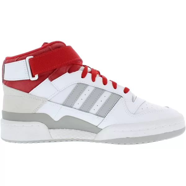 imageadidas Mens Forum Mid SneakerFootwear WhiteScarletGrey Two