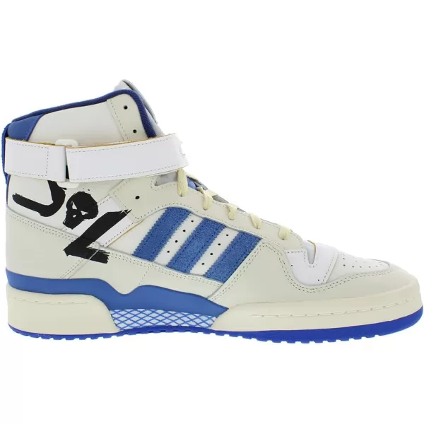 imageadidas Mens Forum Mid SneakerOff WhiteFootwear WhiteRoyal Blue