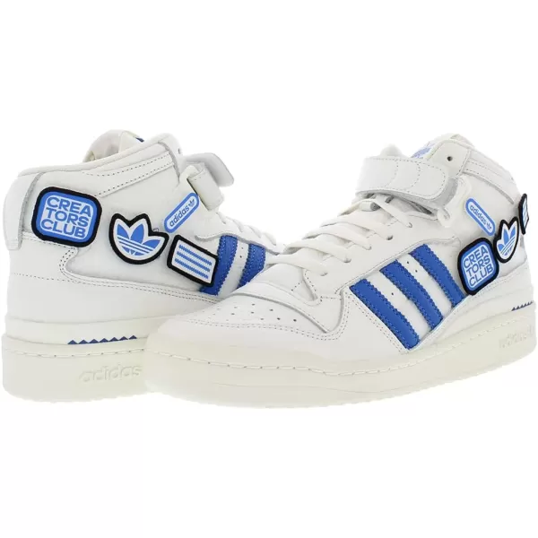 imageadidas Mens Forum Mid SneakerWhiteBluewhite