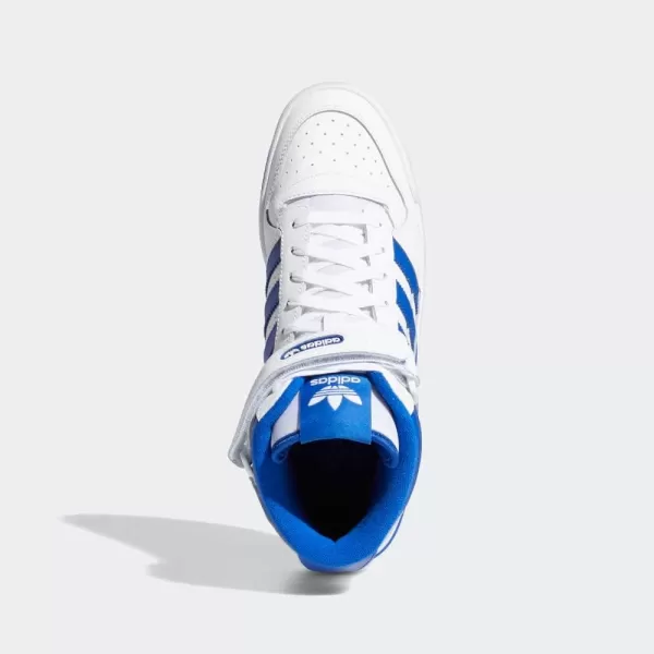 imageadidas Mens Forum Mid SneakerWhiteTeam Royal BlueWhite