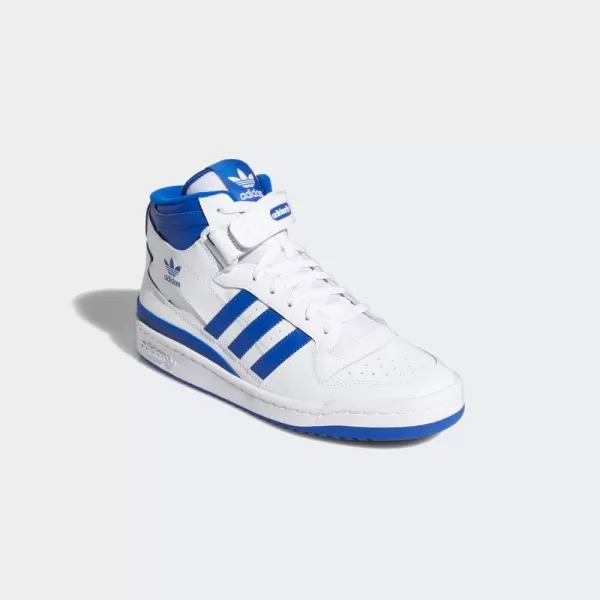 imageadidas Mens Forum Mid SneakerWhiteTeam Royal BlueWhite