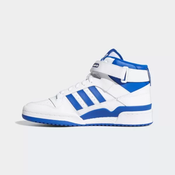 imageadidas Mens Forum Mid SneakerWhiteTeam Royal BlueWhite